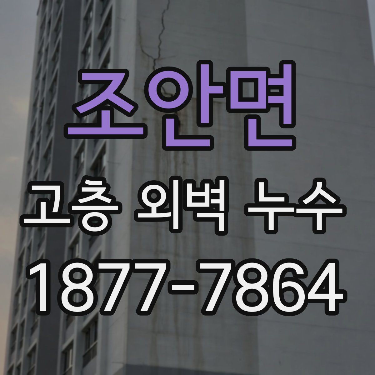 조안면 고층 외벽 누수 보수 비용은 무엇으로 달라질까