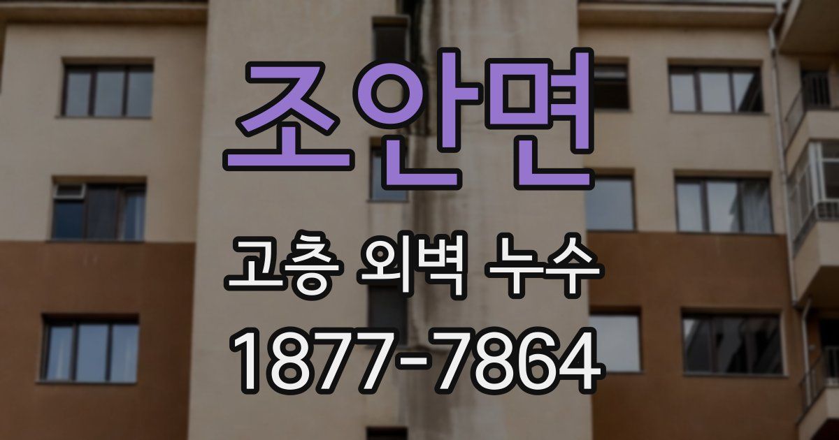 조안면 고층 외벽 누수