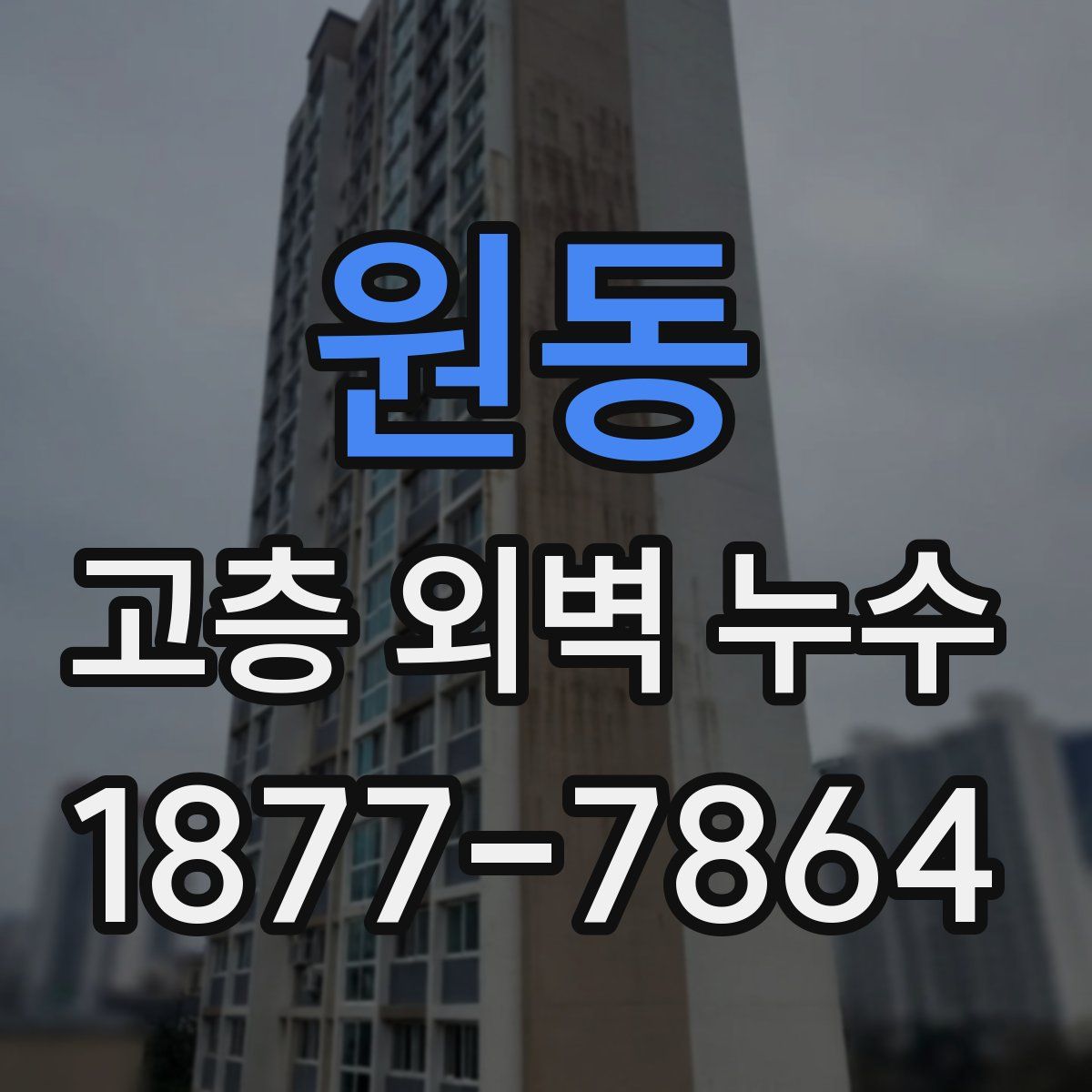 원동 고층 외벽 누수