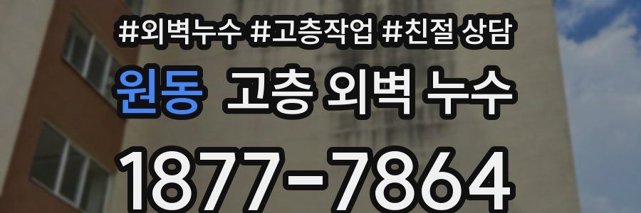 원동 고층 외벽 누수