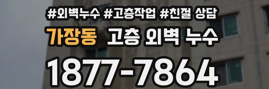 가장동 고층 외벽 누수