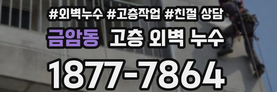 금암동 고층 외벽 누수