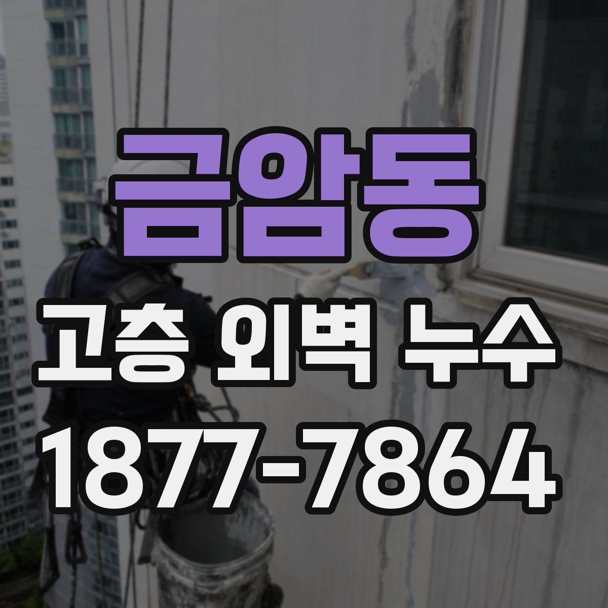 금암동 고층 외벽 누수