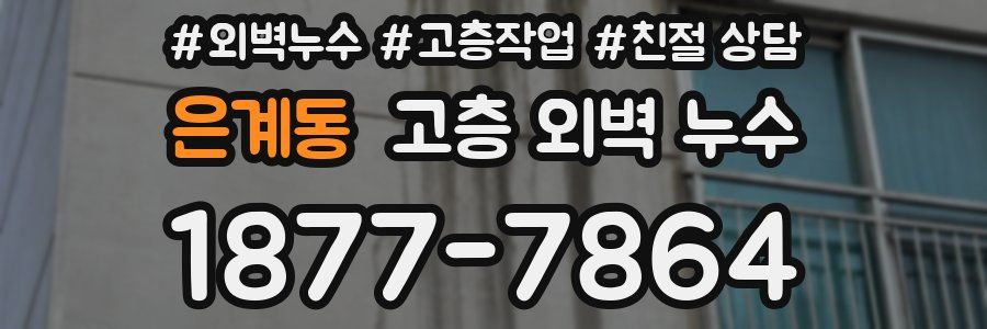 은계동 고층 외벽 누수