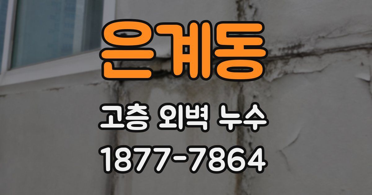은계동 고층 외벽 누수