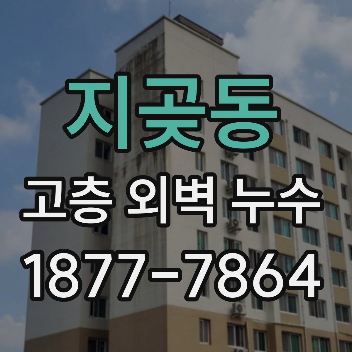 지곶동 고층 외벽 누수