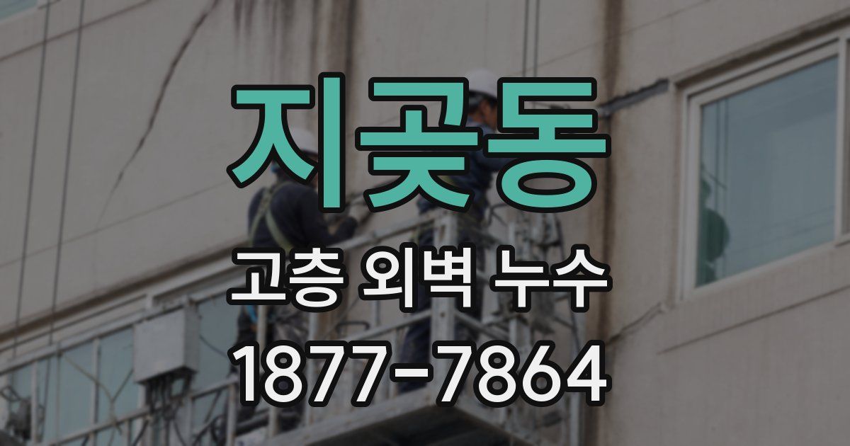 지곶동 고층 외벽 누수