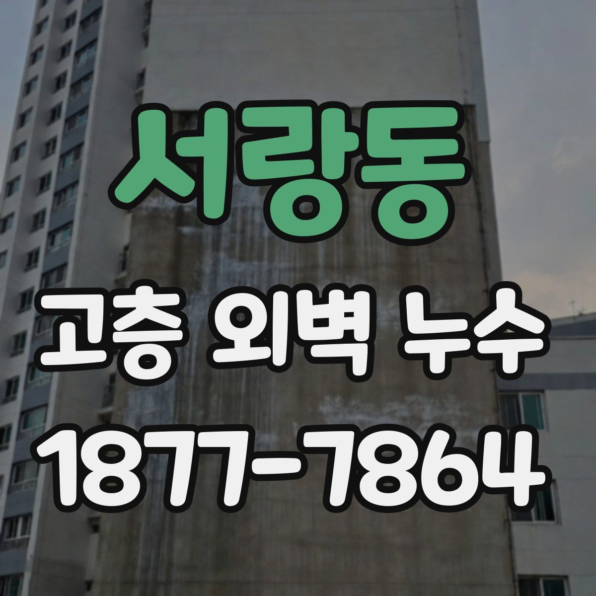 서랑동 고층 외벽 누수
