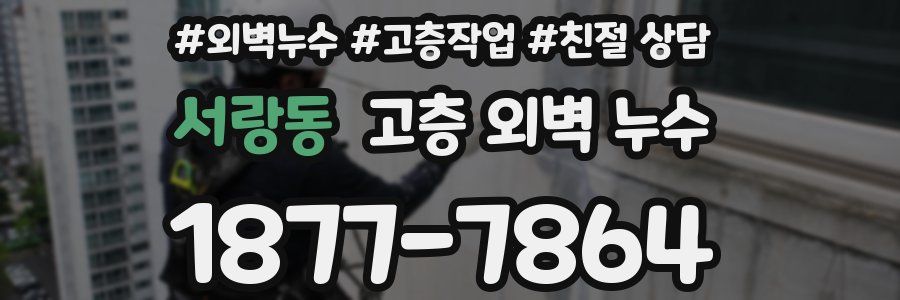 서랑동 고층 외벽 누수