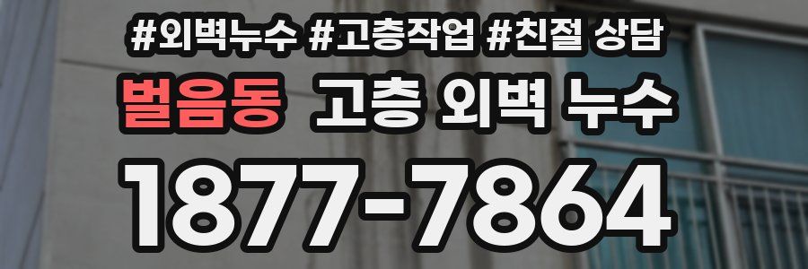 벌음동 고층 외벽 누수
