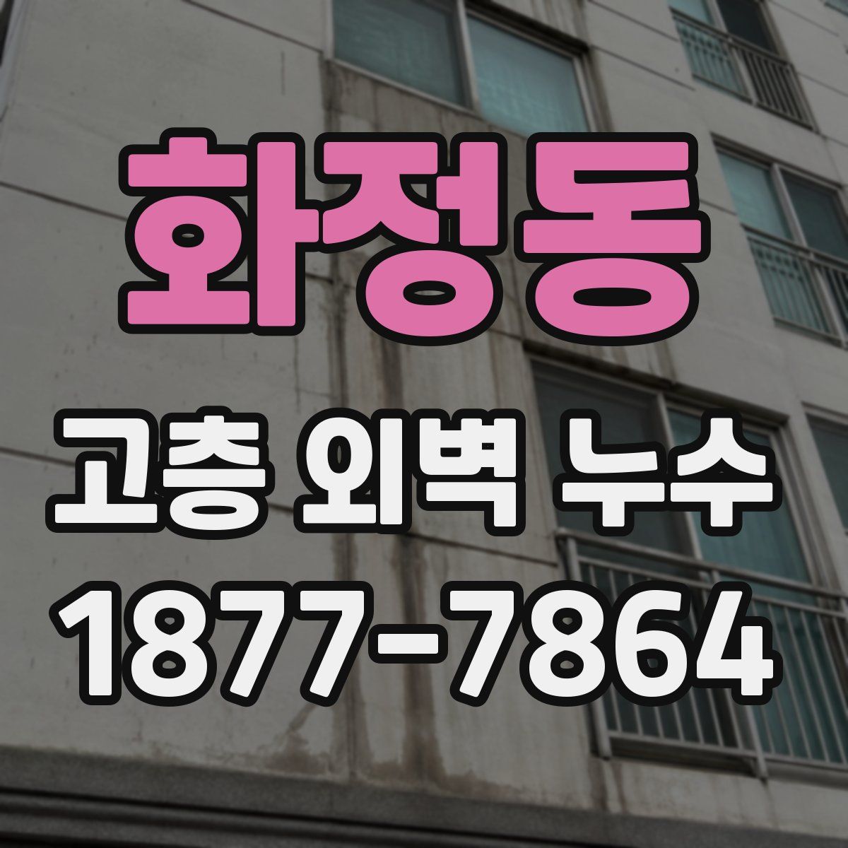 화정동 고층 외벽 누수