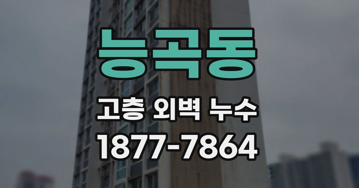 능곡동 고층 외벽 누수