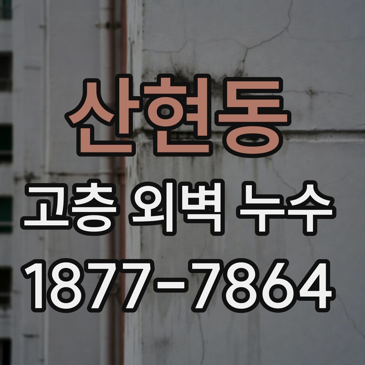산현동 고층 외벽 누수