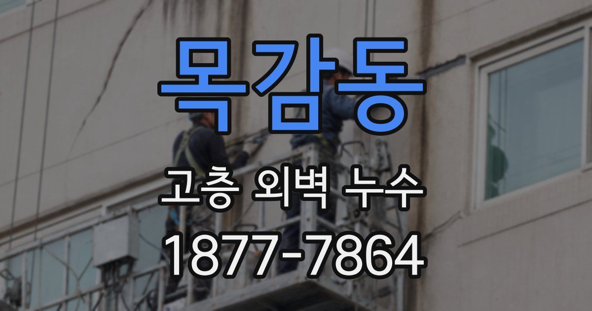 목감동 고층 외벽 누수