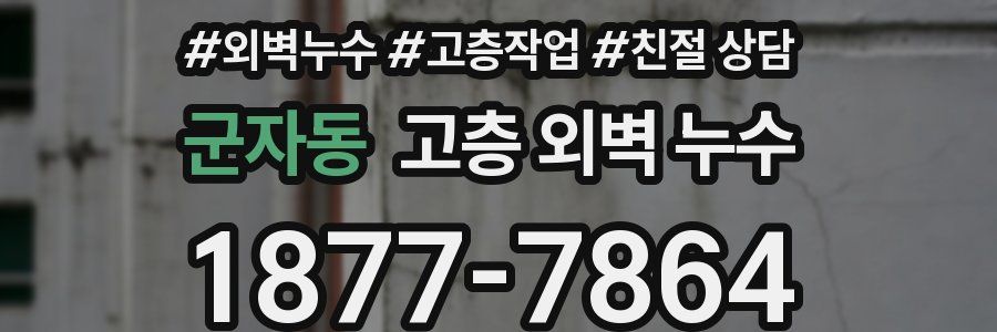 군자동 고층 외벽 누수