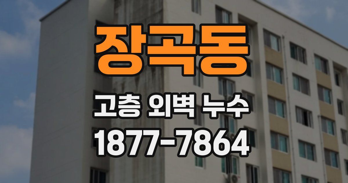장곡동 고층 외벽 누수
