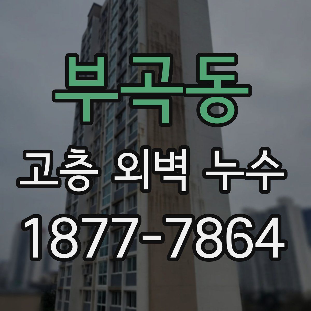 부곡동 고층 외벽 누수