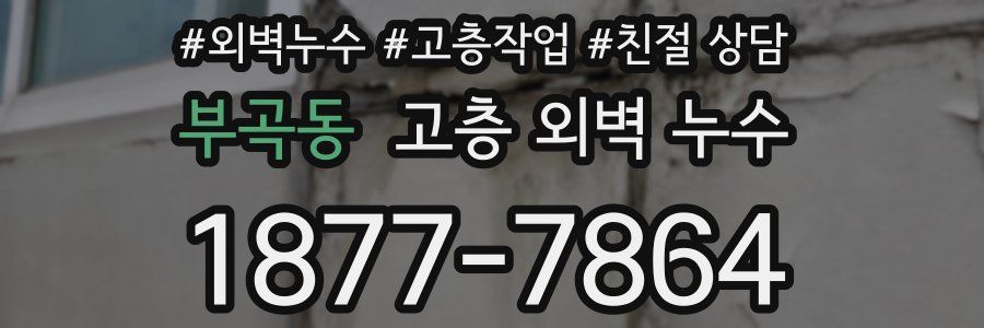 부곡동 고층 외벽 누수