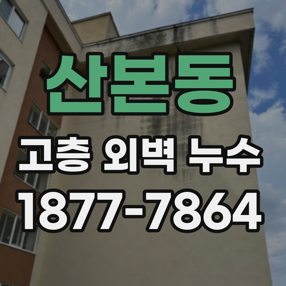 산본동 고층 외벽 누수