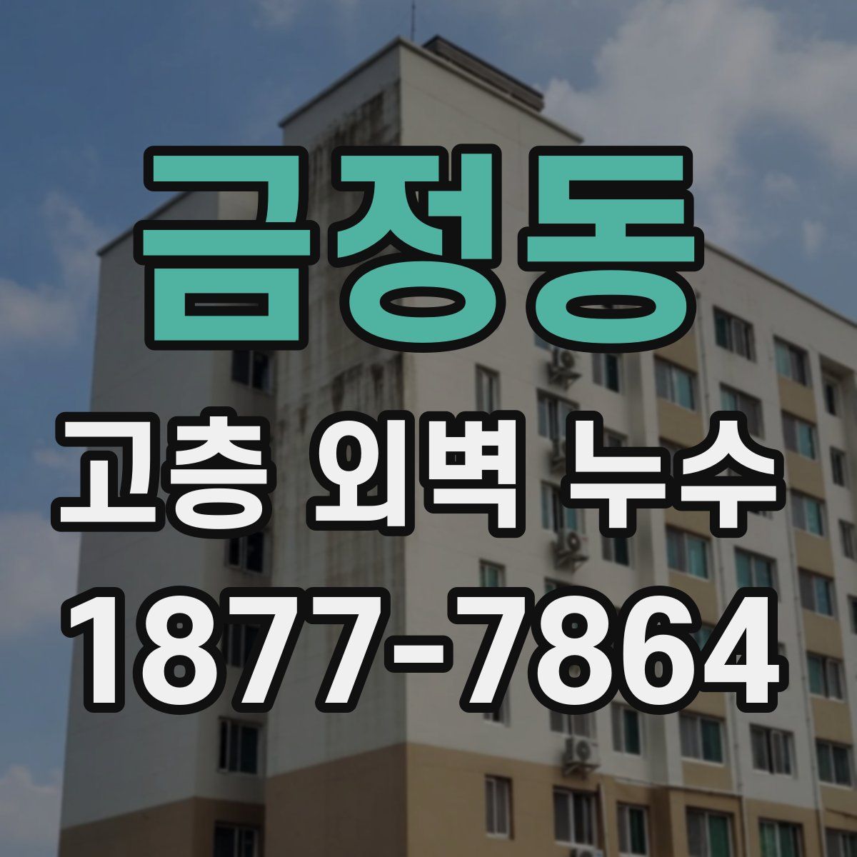 금정동 고층 외벽 누수