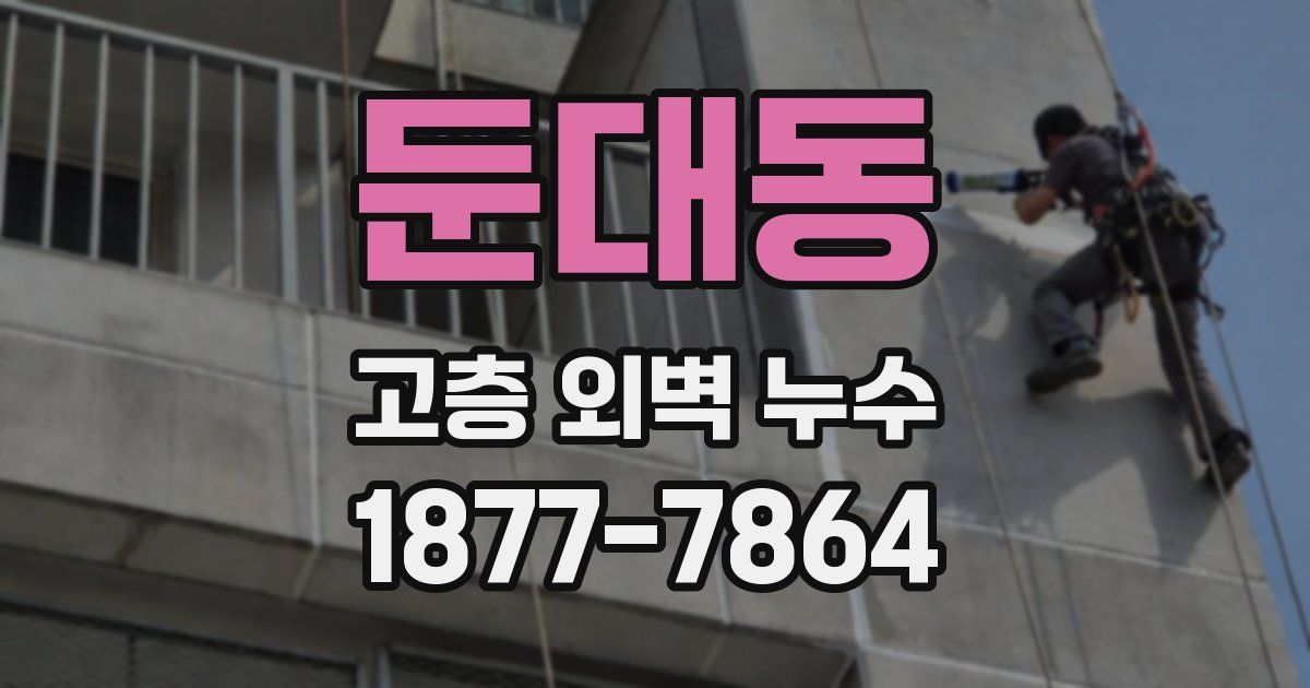 둔대동 고층 외벽 누수