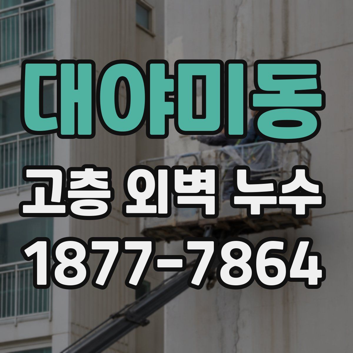 대야미동 고층 외벽 누수