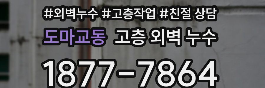 도마교동 고층 외벽 누수