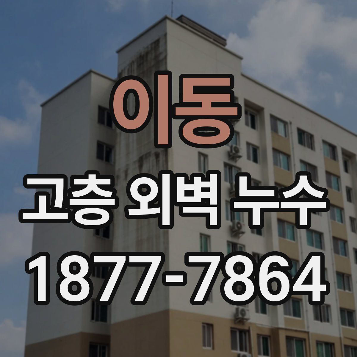 이동 고층 외벽 누수