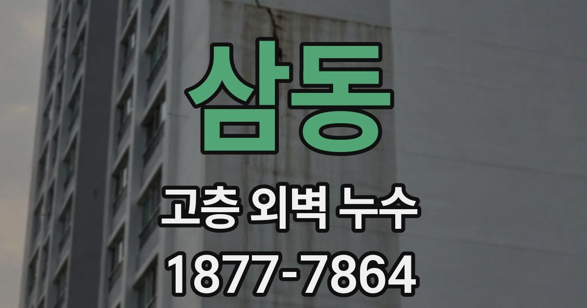삼동 고층 외벽 누수