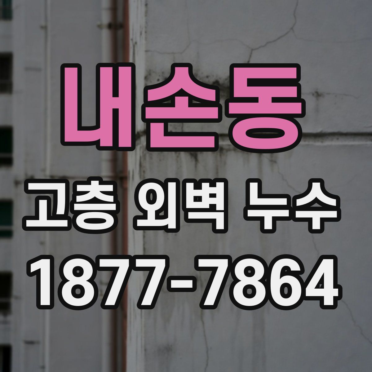 내손동 고층 외벽 누수
