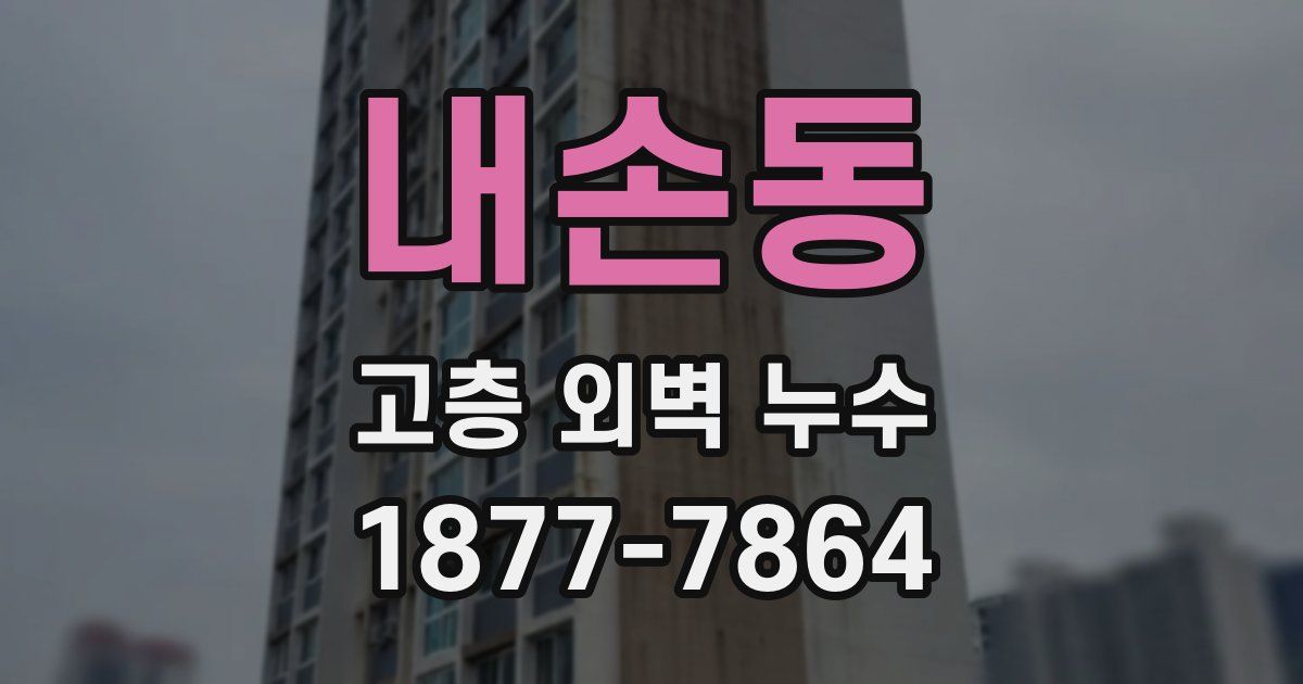 내손동 고층 외벽 누수