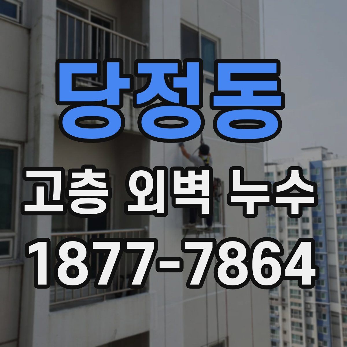 당정동 고층 외벽 누수 발코니와 슬래브 주변 점검법