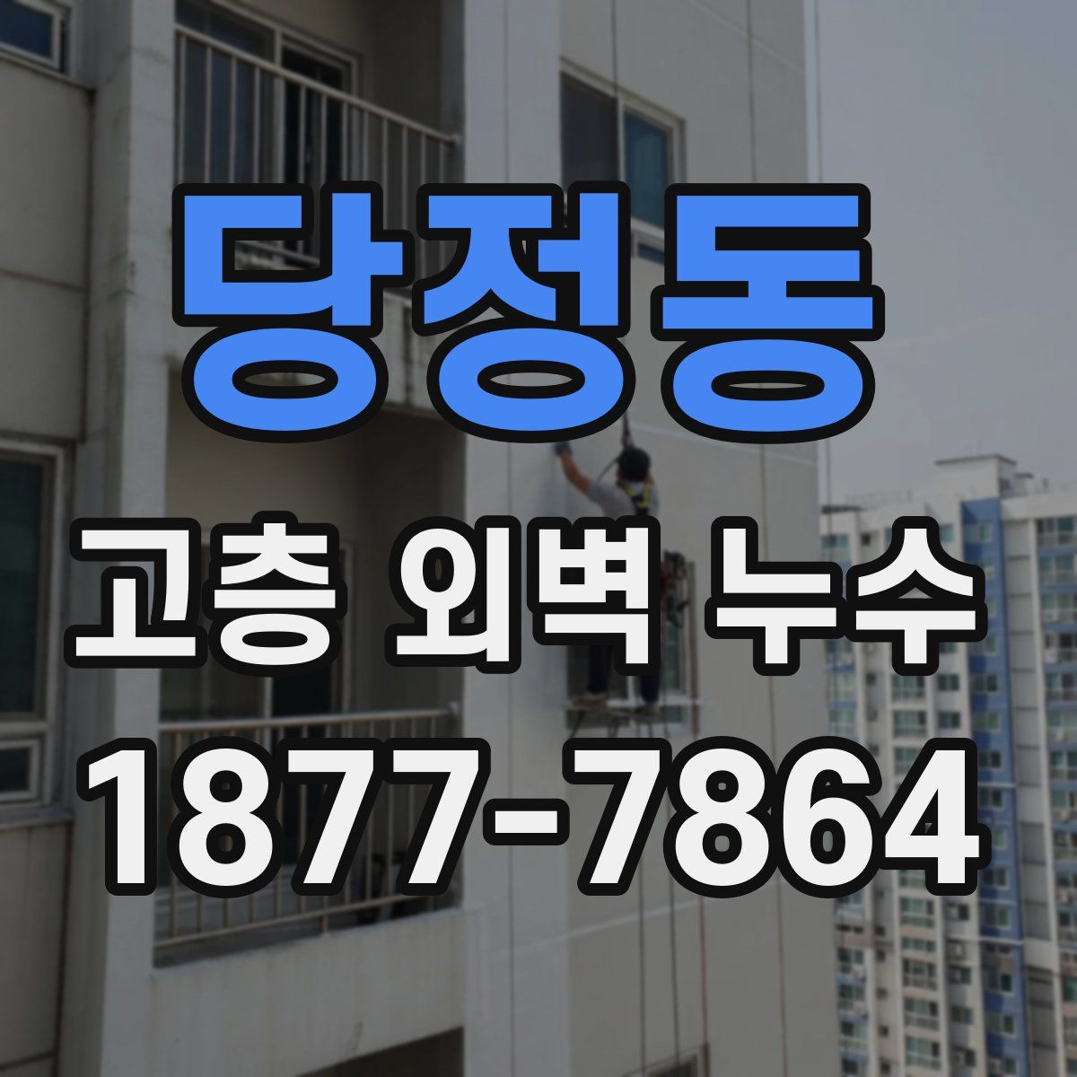 당정동 고층 외벽 누수