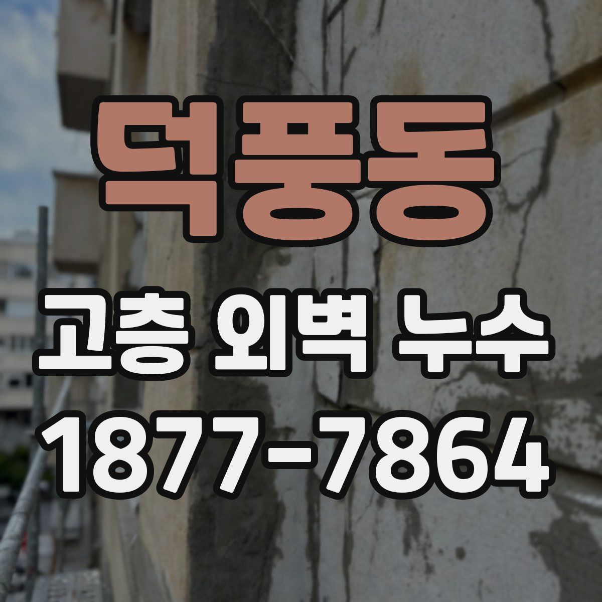 덕풍동 고층 외벽 누수