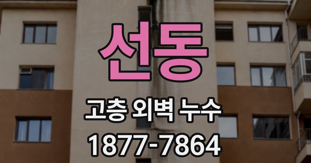 선동 고층 외벽 누수