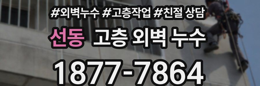 선동 고층 외벽 누수