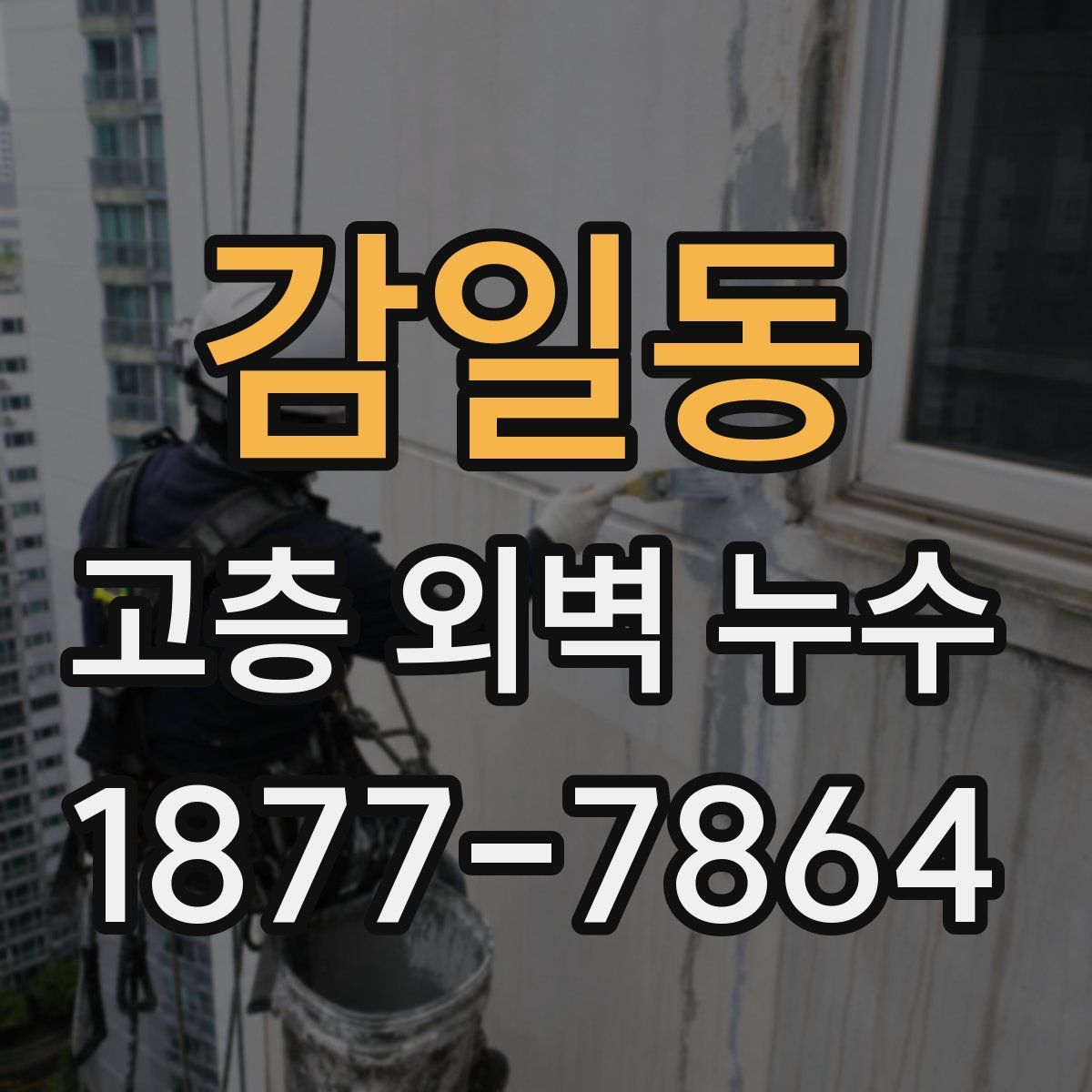 감일동 고층 외벽 누수