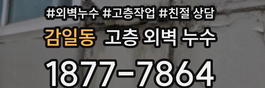 감일동 고층 외벽 누수
