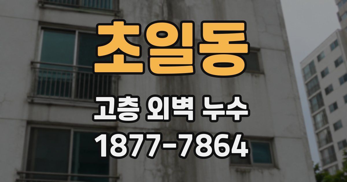 초일동 고층 외벽 누수