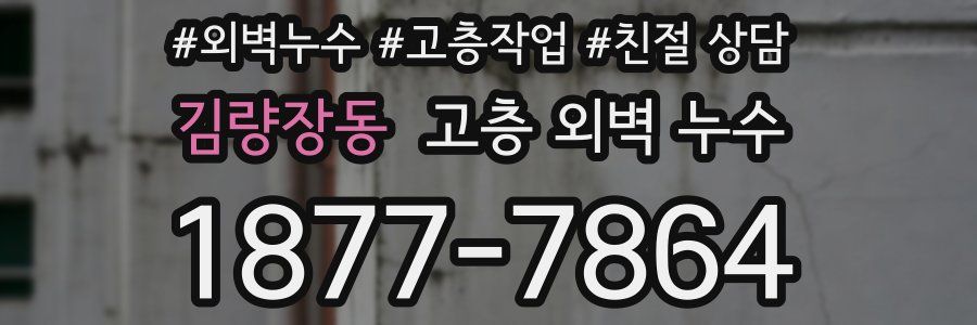 김량장동 고층 외벽 누수
