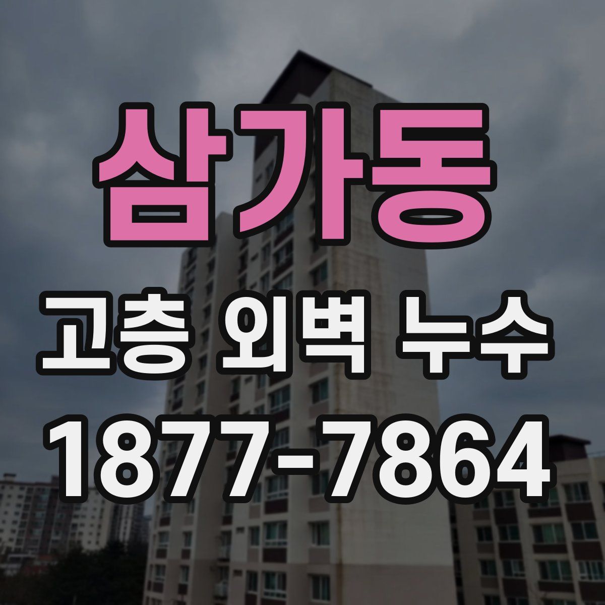 삼가동 고층 외벽 누수