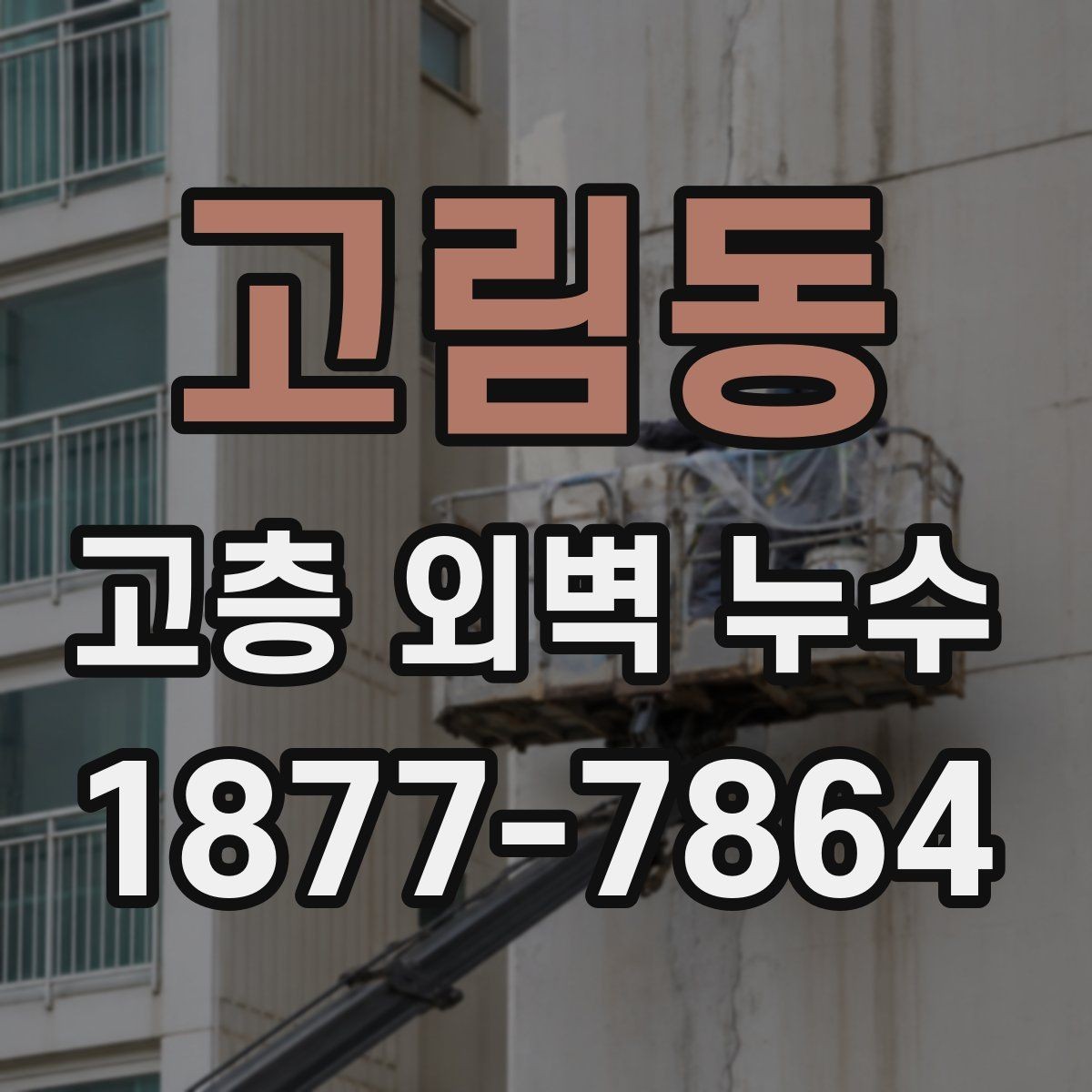 고림동 고층 외벽 누수 발생 후 피해 확산을 막는 절차