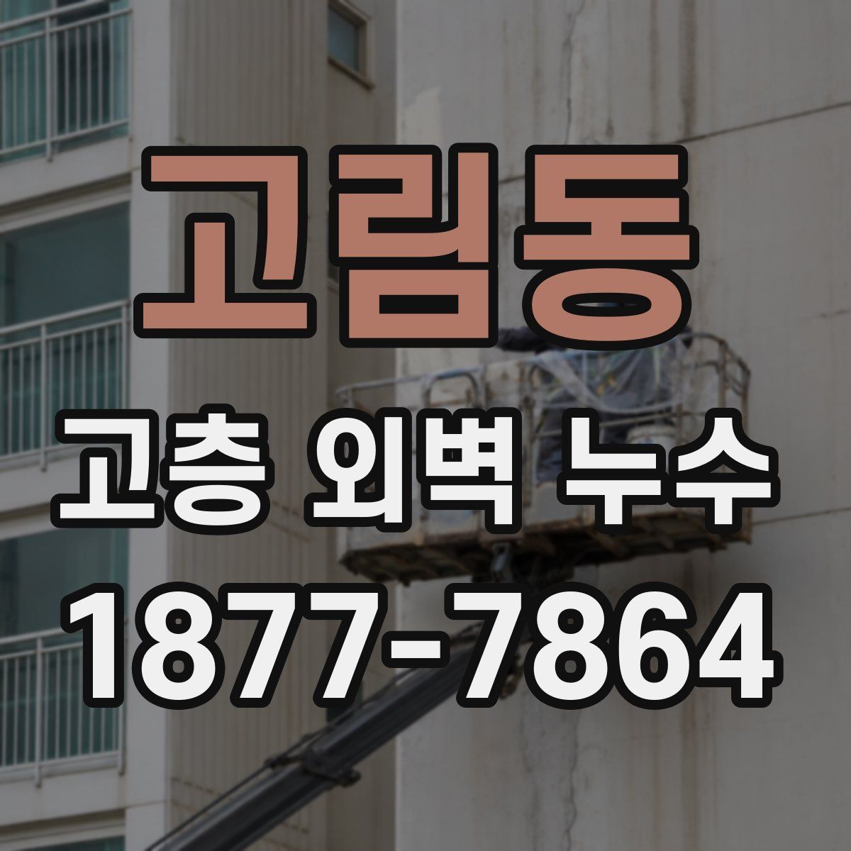 고림동 고층 외벽 누수