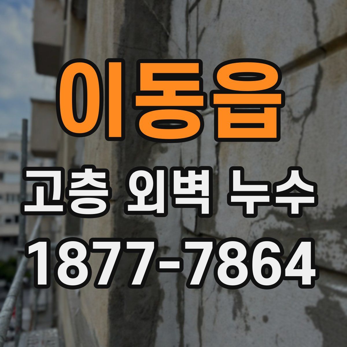 이동읍 고층 외벽 누수
