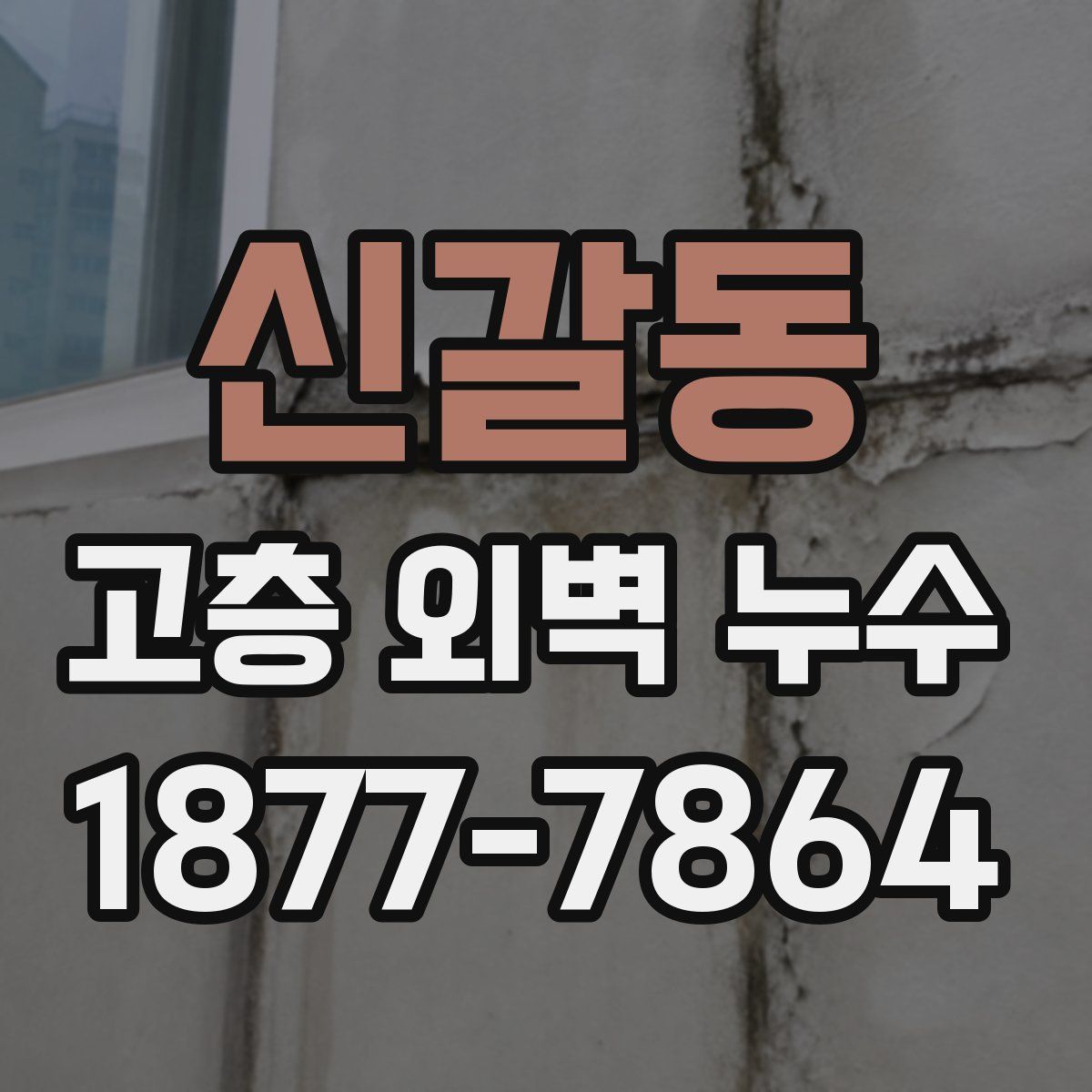 신갈동 고층 외벽 누수