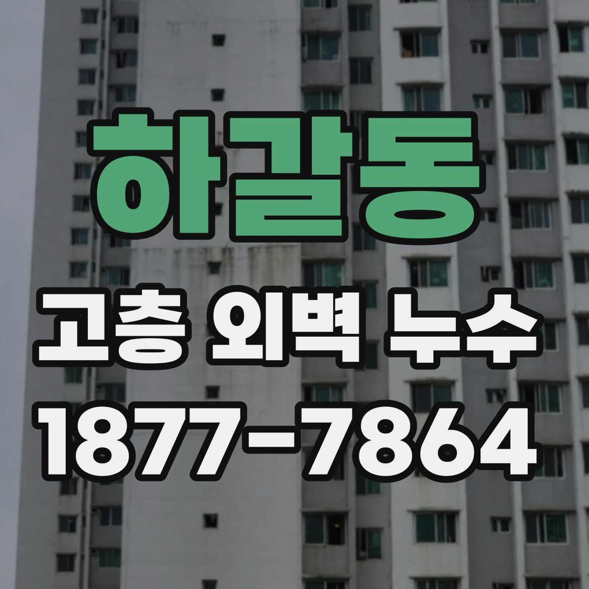 하갈동 고층 외벽 누수
