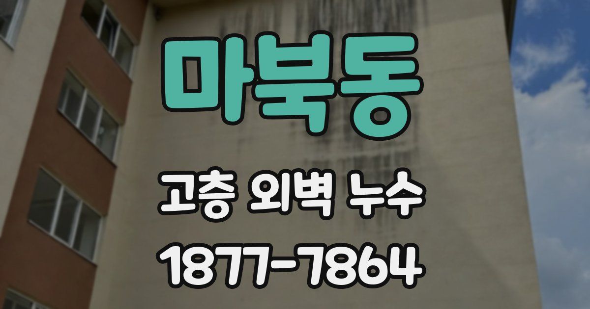 마북동 고층 외벽 누수