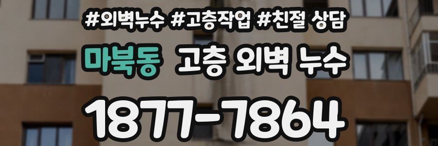 마북동 고층 외벽 누수