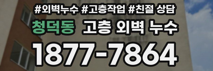 청덕동 고층 외벽 누수