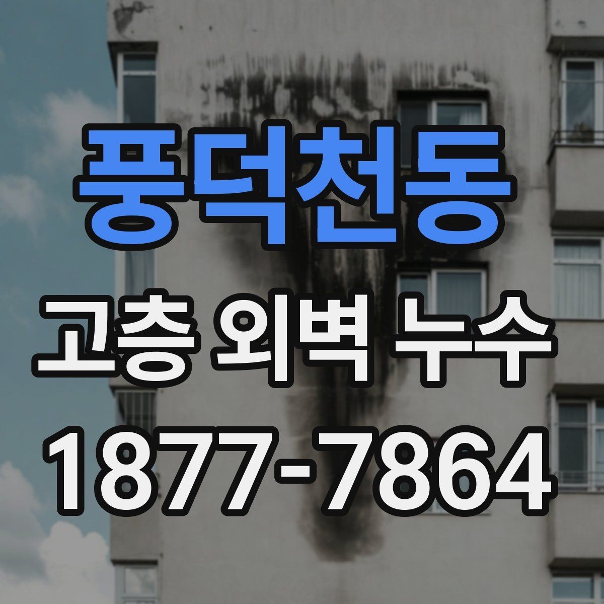 풍덕천동 고층 외벽 누수 외벽 실링 상태 점검 가이드